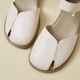 Zapatos de cuero yierkang zapatos de mujer versátiles versátiles de mujer Sandalias de correa de suela suave 28070W beige 36