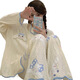 FHHUABDins style internet celebrity new pajamas spring and autumn cardigan thin long sleeve trousers loose princess style home clothing set 9209 three-eyed monster M [recommended 80-100Jin [Jin equals 0.5 kg]]