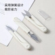Xincong mini U-shaped round head spring sewing handmade small scissors for home use with portable cover stainless steel thread trimming head special U-shaped scissors 1 pack