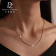 Duozun pt950 platinum necklace women's solid ingot chain platinum necklace women's plain chain clavicle chain versatile classic style 5.58 grams long 45cm thick about 1.1mm
