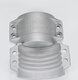 
Bonbida aluminum pipe clamp EN14420-3/ENAW6082 aluminum vest two-half buckle calava two-piece shield machine hoop DN50*6 hose outer diameter 62-64
