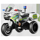 
babyjianle children's electric motorcycle tricycle flash wheels can music seats for men and girls riding toys cars police car camouflage dual drive + large battery + trunk