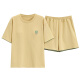 Pajamá de pijama de manga corta de algodón puro para ropa de algodón para mujeres de verano para ropa para el hogar de estilo coreano simple Y9859 m (recomendado 75-95Jin [Jin iguala 0.5 kg])