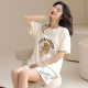 [纯棉]睡衣女夏季套头短袖短裤休闲款家居服套装可外穿女cker CKE-W6172A L
