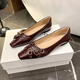 Mary man mouton peu profonde chaussures célibataires pour femmes Nouveau style de chaussures Doudou à la mode