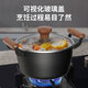 Kornbach wok pot set includes titanium non-stick wok and soup pot two-piece set (32cm wok + 22cm soup pot)