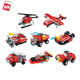 Qichun Fire Protection Series Building Block Car Assembly Small Particle Toy CAR Niños de 6-12 años Regalo 1805 12026/Lieyan Pioneer 4 Box Set Set Box