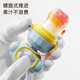 Baby food bite bag Fruit and Vegetable Silicone extrusion molar stick teether baby eating fruit supplementary utensils for home use blue without base 1 pack