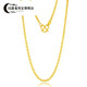 Allied Gold Necklace Pure Gold 999 Cross Clavicle Chain Gold Chain Plain Chain Women's Pure Gold Jewelry O-shaped Chain Cross Chain If the Weight is More, Refund Less, 8.0g