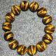 Cloud treasures, one thing, picture 7A natural yellow tiger eye men and women tiger year bracelet lightning wave pattern eagle eye tiger eye stone wood turning stone 12799 12mm yellow tiger eye