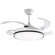 Emperor Shi Lighting Invisible Fan Lighting 2025 New Dining Light Living Room Ceiling Fan Light Frequency Conversion 48 Inch High Wind Silent 6623 White-42 Inch Elf