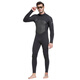SBART 1.5mm one-piece swimsuit men's warm and cold-proof wetsuit long-sleeved one-piece trousers sun protection wetsuit 1283 black 1.5mm M