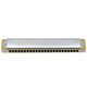 Tongbao harmonica official 6624S rest modified electroplated metal copper grid adult 24-hole polyphonic harmonica B key Pro electroplated seat plate