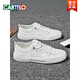 Zapatos de cartelo Summer Summer Breathable Men's Shoes Soft Sole Casual Sports White White Lona de lienzo de cuero con un pie Negro - Seda de hielo transpirable - 6624dk 40 Sports Standard Sports Tamaño
