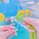 Zhike Danzi Hook Claw Spring Hook Klaue Internet Promi kleine Spielzeugprops Geburtstagsgeschenk Kinder Unzifte Spielzeug Plastikklaue Grüne Hochsexuelle Feder Haken [Ein Packungs-Eierklauenhaken [Versenkbares magnetisches Saug]