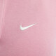 Nike (NIKE) women's short-sleeved lapel top autumn slim knitted embroidery soft comfortable simple DV7885 699 element pink/sail white S