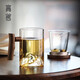 个人专用泡茶杯茶水分离男士带把喝茶水杯玻璃日式观山茶道杯子 9194鸿崖三件杯榉木450ML 200mL(含)-400mL(含)