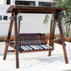 Shengxi silla de columpio al aire libre, silla de hamaca de balcón interior de la casa, patio de leisura de madera de madera de madera de madera de madera de madera sólida 699 swing blanco de madera blanca columpio
