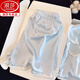 Langsha Bingsi Pajamas for women 2025 new summer short-sleeved shorts sweet girl's home clothes give her bestie birthday gifts. Short-sleeved/shorts-breaking ice blue 13563 XL (115-130Jin[Jin equals 0.5 kg])