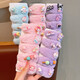 Sanrio Hair Clip Clip en peluche BB AUTOMNE et hiver 2024 Nouveau style clip latéral Clip latéral Clip Clip Clip Girl Q673 Pink Kitty Cat 5 pièces Set