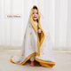 Yeehoo Baby Quilt Bamboo Cotton Children Cid Climatiseur de courtepointe d'été et couverture de maternelle Ballon d'éléphant 120x150cm