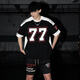 Kommandant Bear Nr. 77 ICE HOCKYY EMAME AMERICAN Kurzarm Retro Sports High Street Casual Rugby Basketball Hip Hop Jersey T-Shirt Männer und Frauen Yl1049 S 80-