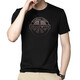 Armani Summer New Herren kurzärmelige Eisseide atmungsaktives T-Shirt-Herren-Hälfte der Herrenkleid für Männer am753 Black M 90-120jin [Jin entspricht 0,5 kg]