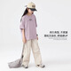 
Ikano I.KARNOW Girls Summer Set Children's 2025 New Fashionable Sport Short Sleeve Girls Large Children's Summer Girls Work Pants 15265 Apricot + 18810 White [Set] 170