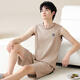 Yiduo pyjamas coton pur coton masculin mince sans manches simples pantalon à cinq points en liberté de vêtements pour la maison en plein air 13658 l [100-120 Jin [Jin est égal à 0,5 kg]]