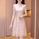 Kebeier Gentle Pink Modified Cheongsam Robe Fomen Fomen Summer 2025 Nouveau jeune tempérament Xi Robe de mariée à belle-mère 2xl