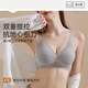 Modal underwear women's small breasts gathered, no steel rings, marks, bra lifting, upper support, anti-sagging, sexy bra new style, flower gray M 34/75ABC recommended 90-110Jin [Jin equals 0.5 kg]