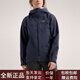Arc'teryx Solid Color Logo Logo Langarm mit Kapuze mit leichter wasserdichtem und atmungsaktivem Laufjacke für Männer und Frauen. Geschwindigkeit der leichten lila/Geschwindigkeit/Lichtgeschwindigkeit s