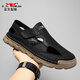 Sandalias de la familia Bull Men usa sandalias huecas para el al aire libre de verano para zapatos de playa de la cabeza de los hombres sandalias casuales