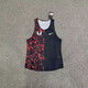 NBA KIDS-NIKE Dafajie Sports Track and Field Sports Examination Vest Competition Men's and Women's Sports Running Speed ​​Dry Breathable Ore Nike-Black and Red Spliced ​​Vest M Nike-Recommended 90-115Jin[Jin equals 0.5 kg]