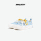 Le nouveau 2025 2025 Casual Summer Summer West Highland Style Animal Style Men and Women Tolevas Chaussures bleu 37