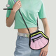 Jumpfrompaper Shell Bag 2d 2d Comic Crossbody Body Damen Umhängetasche Pendeltasche für Freundin Geburtstagsgeschenk JFP [kann eine Schulter sein, Crossbody Geschenkbox] Streamer Powder