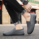 XIANGYUANGE canvas shoes men's summer 2025 new men's one-foot shoes old Beijing cloth shoes casual soft sole work men's shoes gray 42 (260mm)