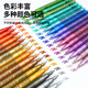 Leto1147 Super Gold Acrylmarke Stift wasserdichte schnelle trockene DIY Bastelstift Wasserbasis Metallfarbe Hochglanz Signature Signaturmalerei Gold und Silberstift Signatur Anzeichen in Stift Grußkarte [Super Gold/Ventildruck] 8 Farben 1 Set