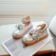 Ziweiqi Girls Princess Shoes new Top Mife Spect Glossy Bow Mary Zhen Кожаная обувь 3927 Серебро 26 Внутренняя длина 16.0 см.