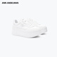 Ann Andelman [gleiches Modell in Prominenten] Arcade Blanc Dick-Soled White Schuhe Lederhöhenhöheschuhe weiß (Fersenhöhe 5 ~ 6 cm) 37