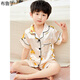 Brudin Kinderpyjamas Jungen Sommer Dünne Kurzärmer-Kindereis-Seiden-Pyjama Jungen Dünne Kurzärärmel-Jungen Seide x gedruckt kurzärmelige 673-Bikachu-Männer 170 Größe 18 Empfohlene Höhe 148-155c
