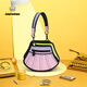 Jumpfrompaper Shell Bag 2d 2d Comic Crossbody Body Damen Umhängetasche Pendeltasche für Freundin Geburtstagsgeschenk JFP [kann eine Schulter sein, Crossbody Geschenkbox] Streamer Powder
