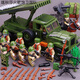LEGO (LEGO) building block tank cannon car rescue armor motorcycle children assembly boy toy firefly tank