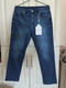 
Meijia Jeans Summer Elastic Soft Simple Straight Basic Washed Jeans Pants Casual Pants Medium Blue Ripped Jeans 31 -17078