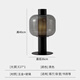 
Pupan bedside lamp decorative light luxury desk lamp Nordic modern simple glass designer living room bedroom high-end model room lamp M1048 smoke gray style button switch