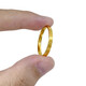 QUAMER Vietnamese sand gold plated gold dot fine ring women's ring plain ring wedding rice ring - opening size 9