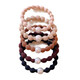 
Mo Pan's new Doudou hair ring sports head rope high ponytail hair rope high elastic durable rubber band women's hair tied accessories DK9898 Doudou hair rope [Shallow coffee 5 sets]