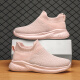 Multi-deportes zapatos para niños caminando para niños y niñas en malla de verano, volador elástico para niños mediano y grande y zapatos deportivos transpirables 983 rosa 37