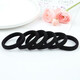 Black thickened thick ponytail high elastic rubber ring head rope hair ring holster hair rope student adult rubber band black 60