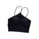 Lace underwear cross strap halter neck anti-exposure bottoming bra women's tube top beautiful back wrap chest strap chest pad vest white one size